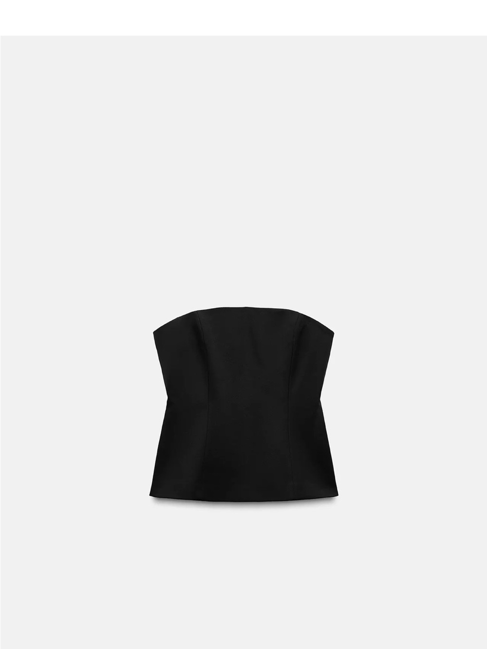 Zara Strapless Black Top